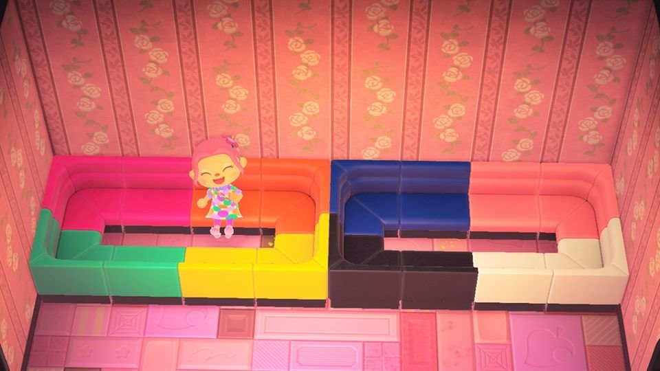 Animal Crossing New Horizons Box Corner Sofa + Box Sofa FULL SET ALL