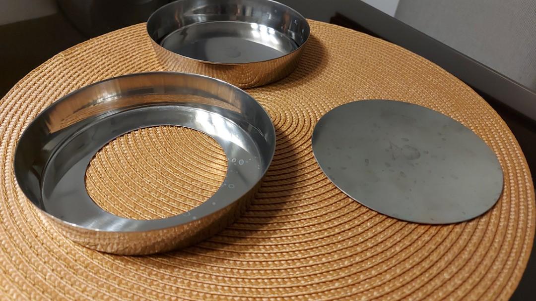 Baking pan tin removable bottom for small pies or cakes (Category: Bakeware) located in Muntinlupa City. Submitted by 7tablespoons (Listing ID 1010829551, Image 1). Description: 5.5in diameter makes the perfect form of cake or pie easy to remove cake or pie it will not ruin your cake or pie.