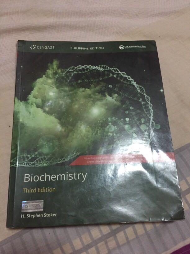 BIOCHEMISTRY BOOK 3rd Ed (Category: Textbooks) located in Cebu City. Submitted by moooooonx11 (Listing ID 1010943078, Image 1). Description: Biochemistry book by H. Stephen Stoker. RFS: I don’t need the book anymore.