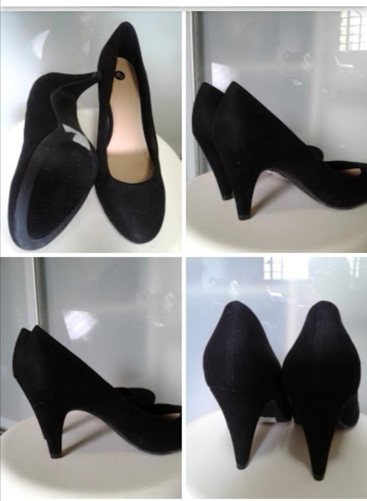 black high pumps