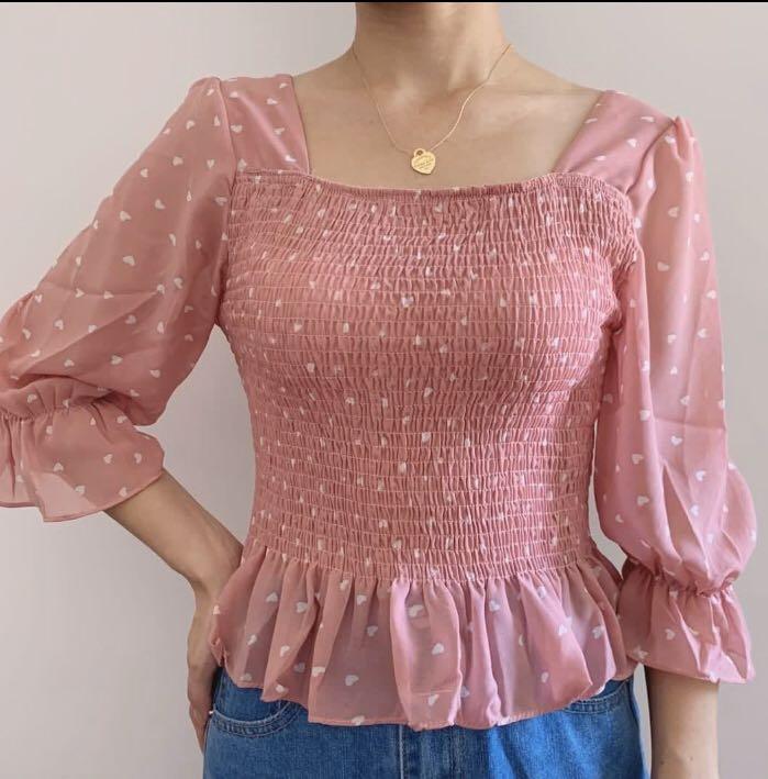ruffle bell sleeve top
