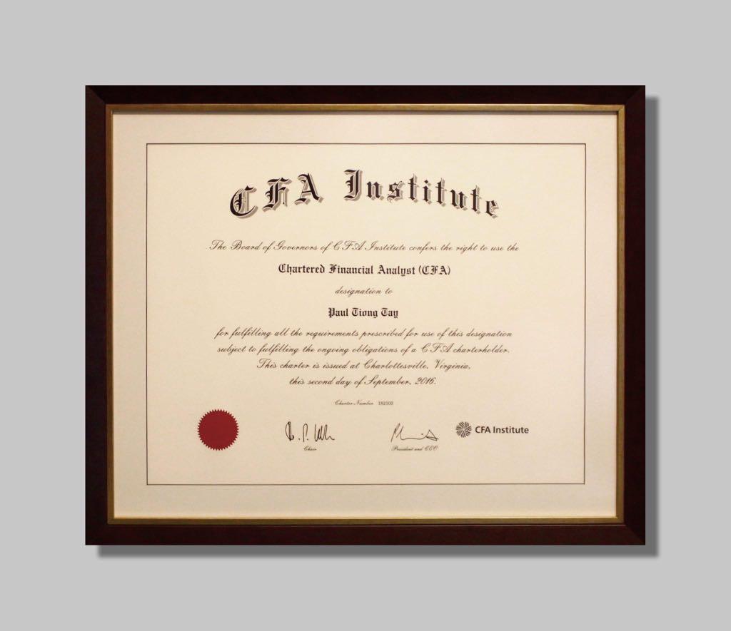 Certificate framing service, Furniture & Home Living, Home Decor