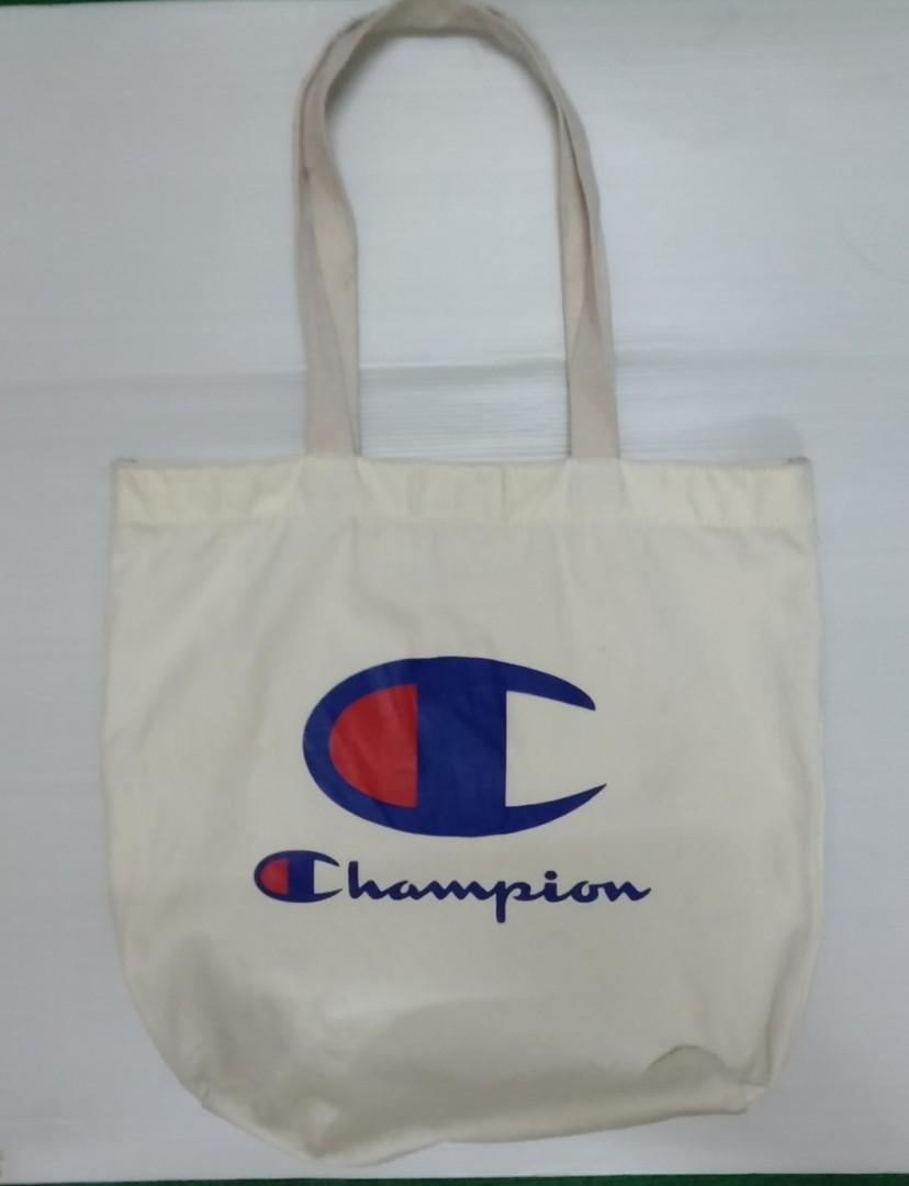 champion tote bag mens white