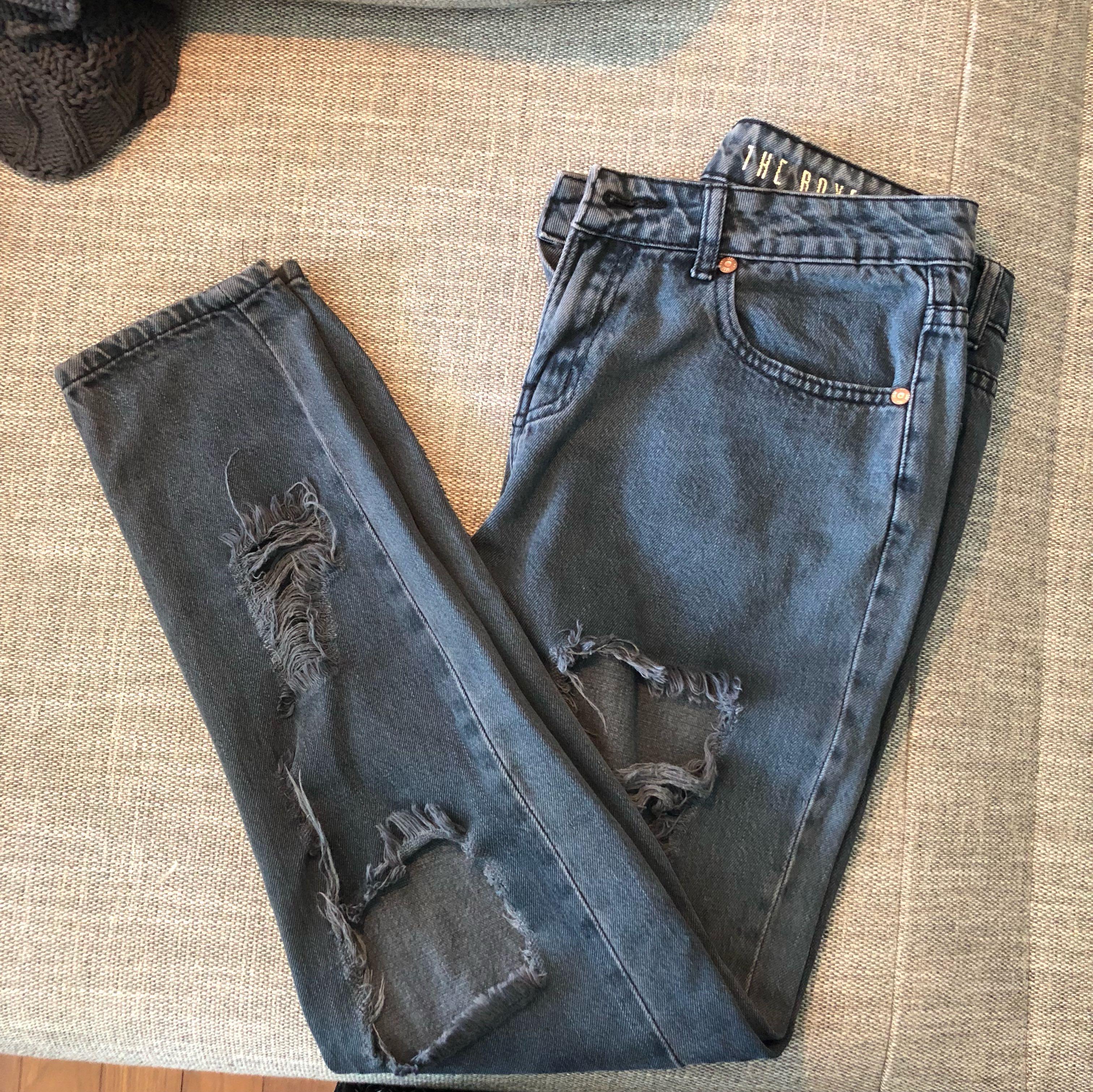 black ripped jeans cotton on