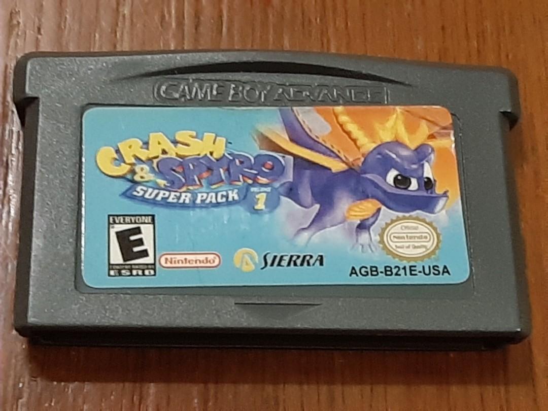 Crash Spyro Super Pack 1 Nintendo Gba Sp Gameboy Bootleg Game Cartridge Video Gaming Video Games Nintendo On Carousell