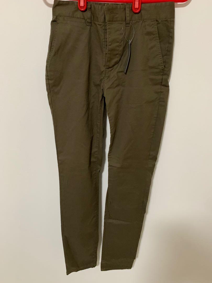 dark green khaki pants