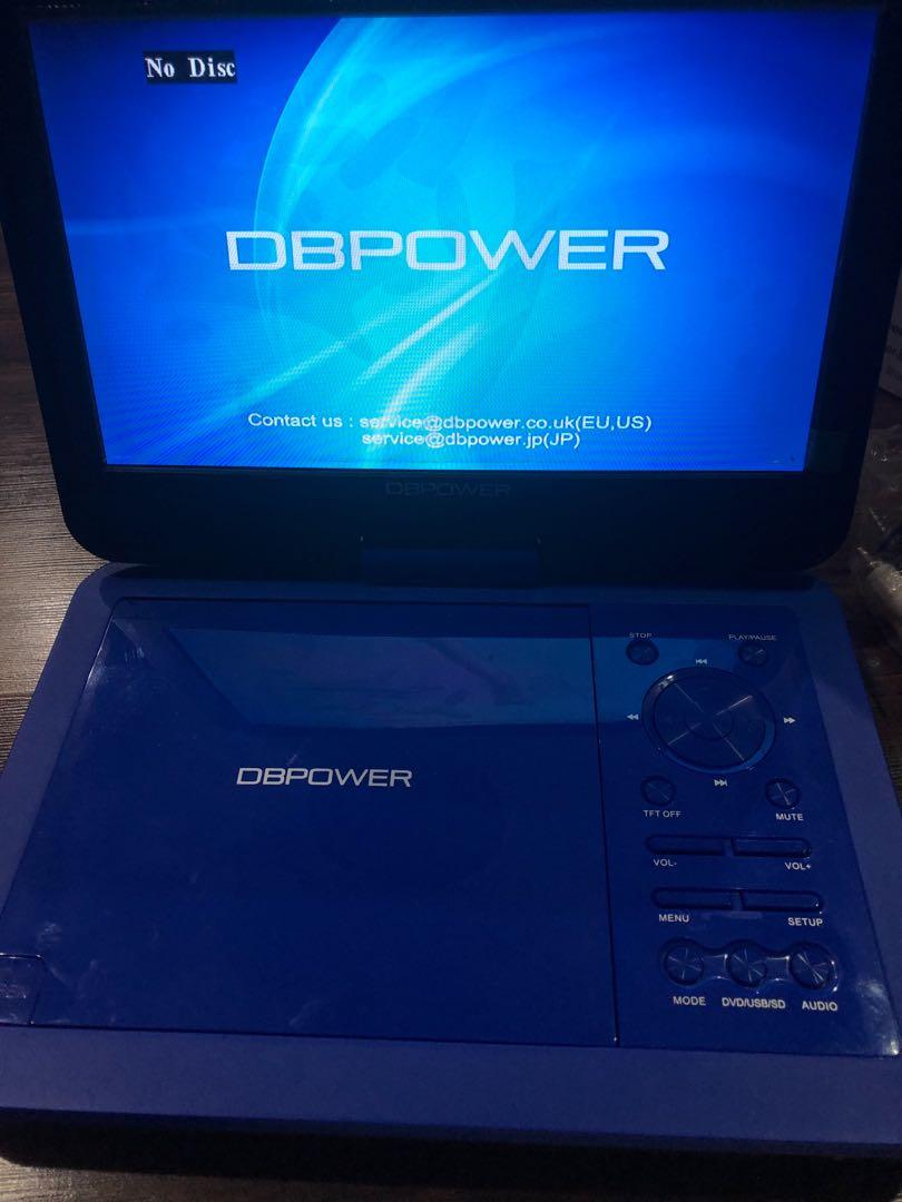 DBPOWER 12.5" Portable DVD Player with 10.5" Swivel Screen Car Builtin