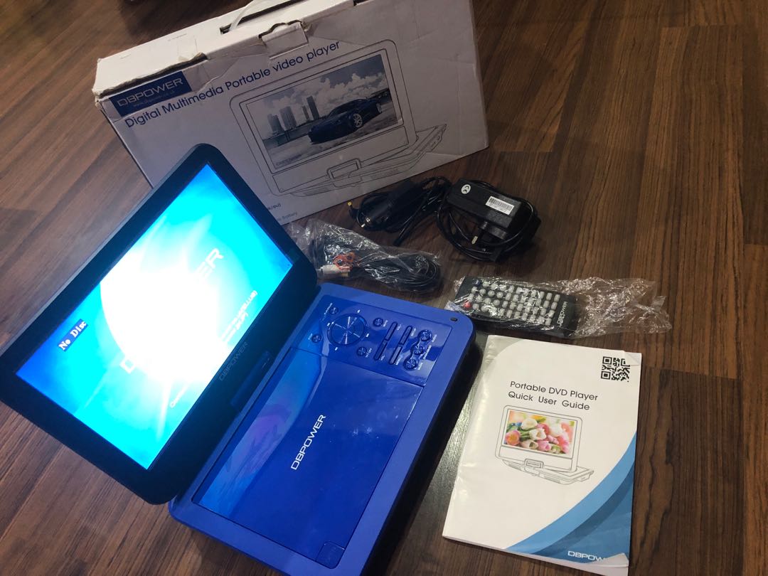 DBPOWER 12.5" Portable DVD Player with 10.5" Swivel Screen Car Builtin