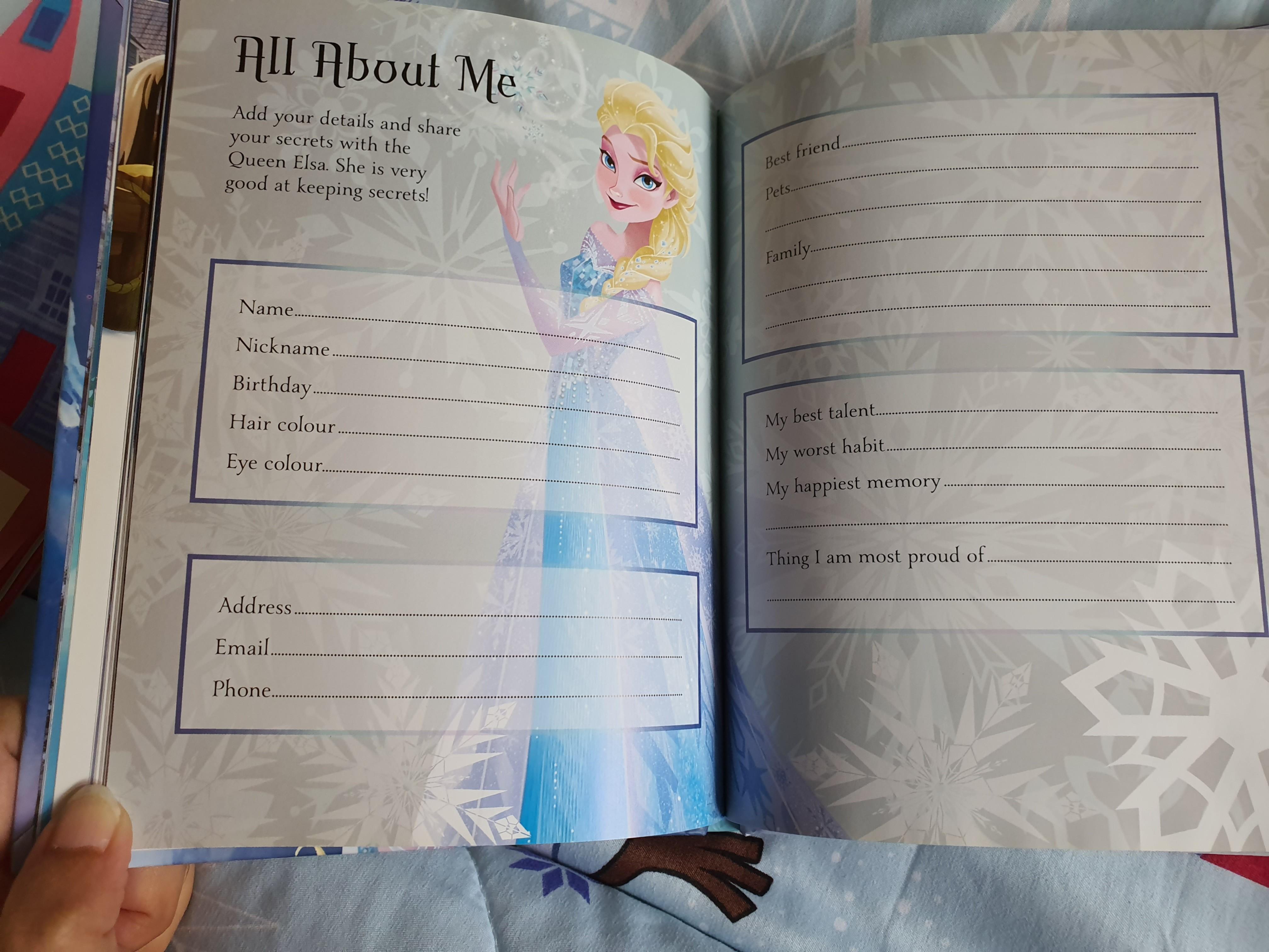 Disney-Frozen Elsa's Book of Secret, Hobbies & Toys, Books & Magazines,  Children's Books on Carousell