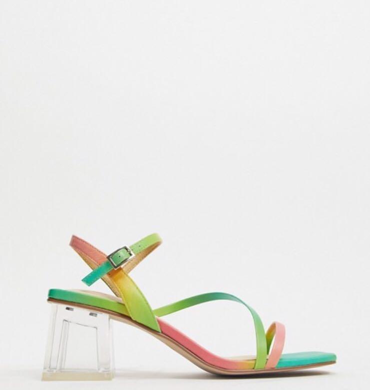 Rainbow clear sandals outlet