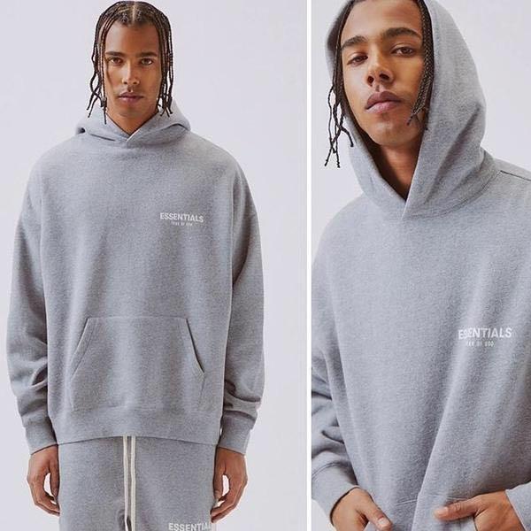 essentials grey hoodie