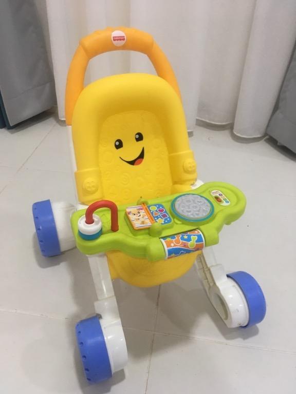 Fisher price stroll and learn hot sale walker yellow