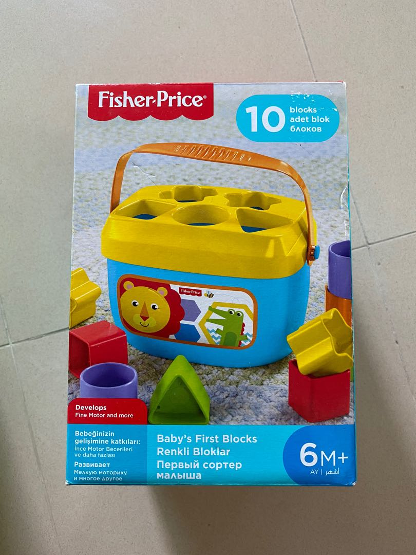Fisher Price 10 Blocks Babies Kids Toys Walkers On Carousell