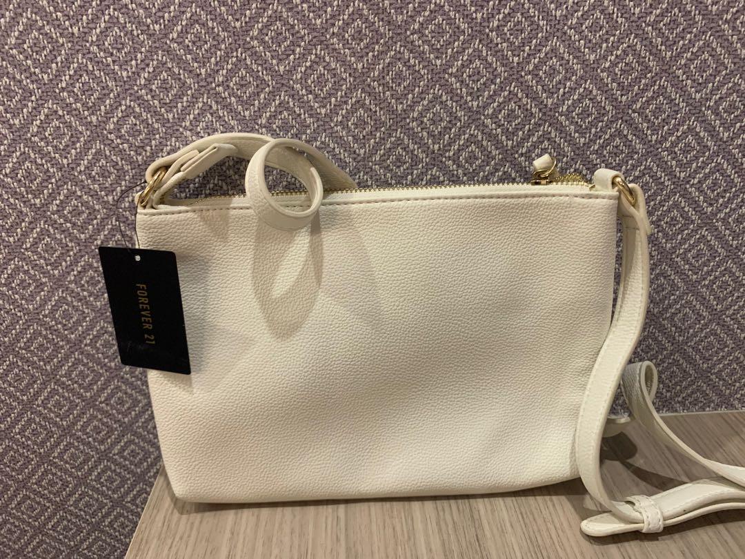 Forever 21 white sling bag outlet
