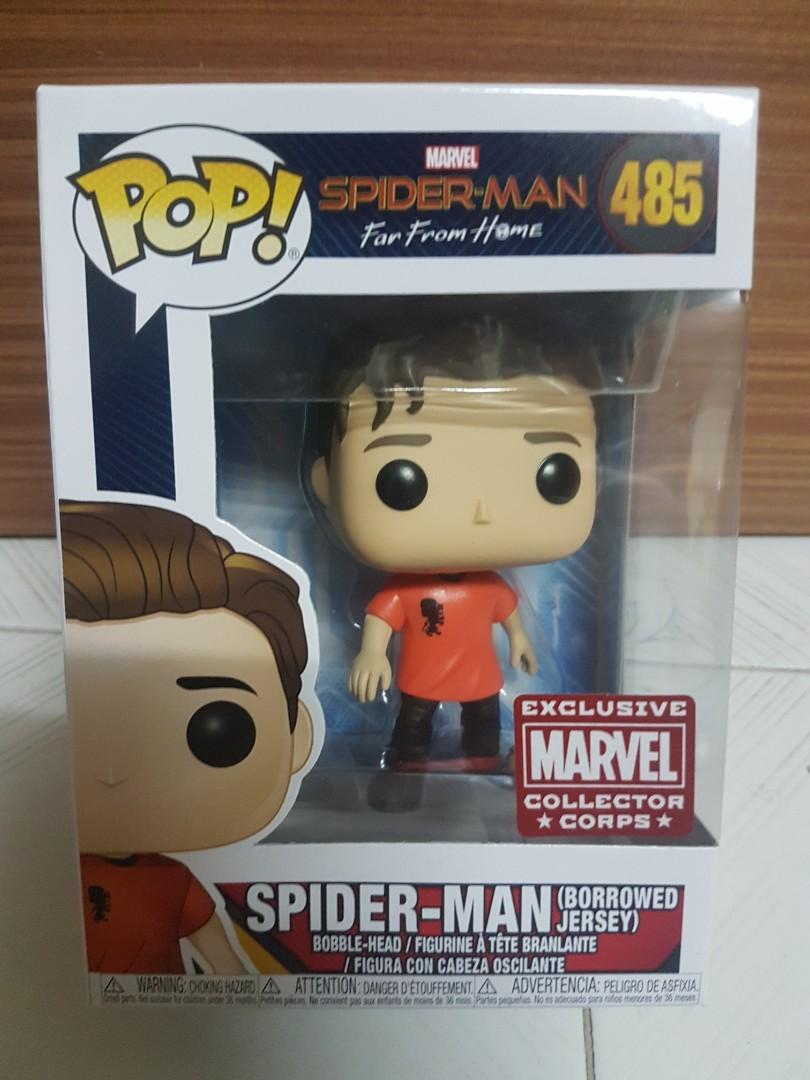 spiderman borrowed jersey funko pop