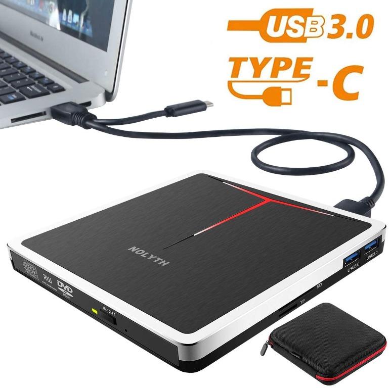 FVQC NOLYTH External CD DVD Drive 5-in-1 USB3.0 USB, Computers & Tech ...