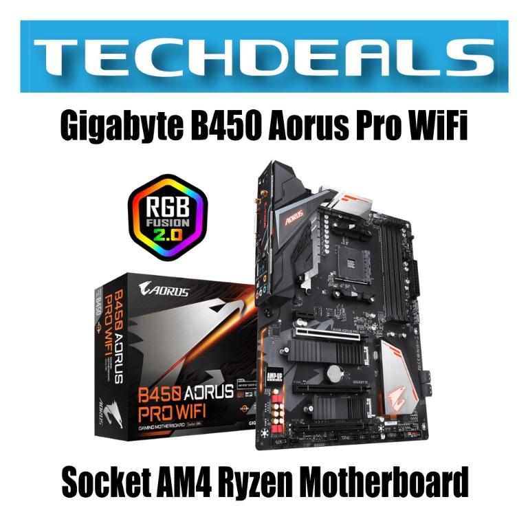 Gigabyte b450 aorus deals pro wifi am4