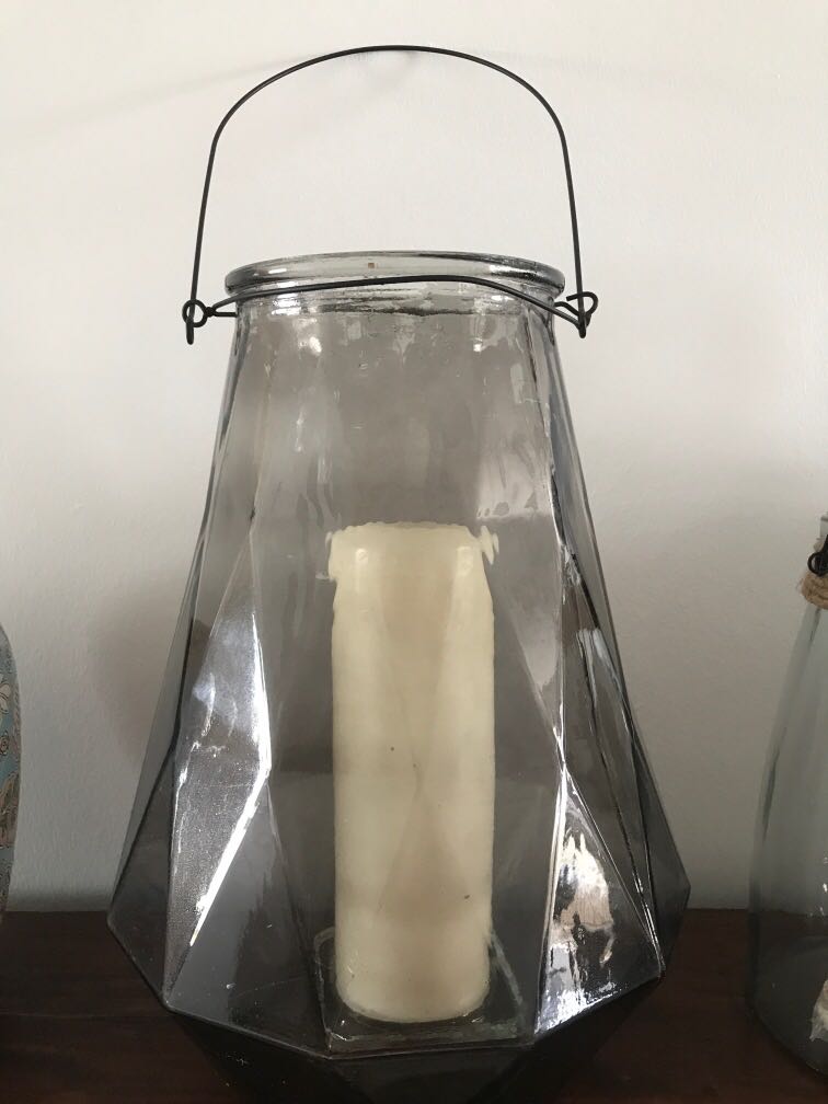 JYSK Glass Candle Holder, Furniture & Home Living, Home Decor, Vases