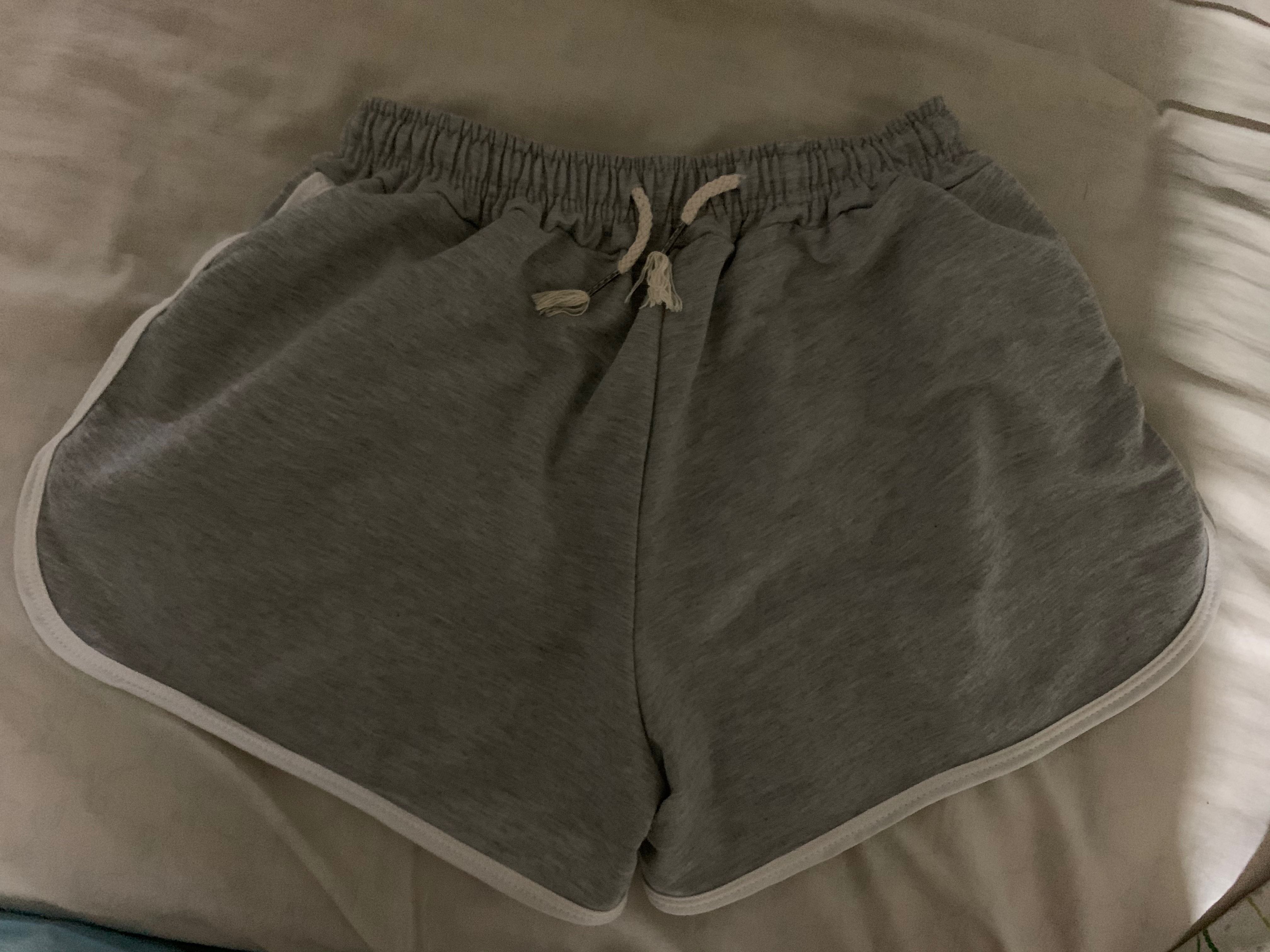 Grey runner/jogger/booty shorts, Women