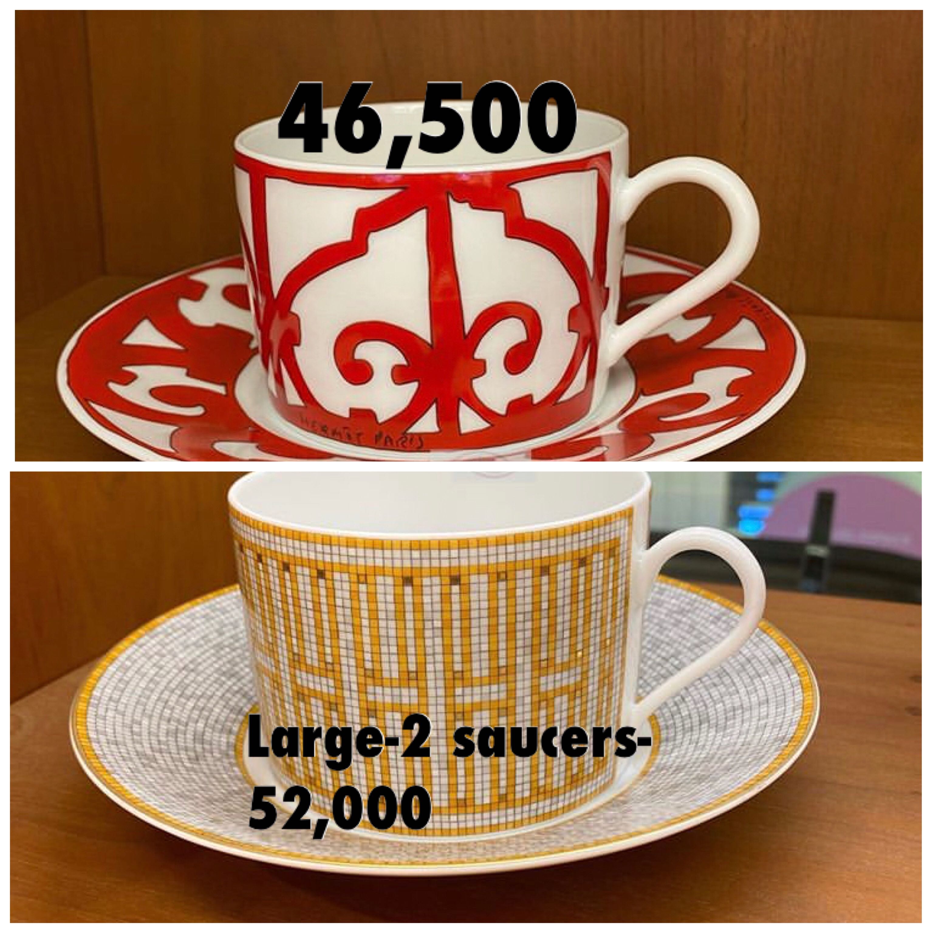 hermes tea cup and saucer price