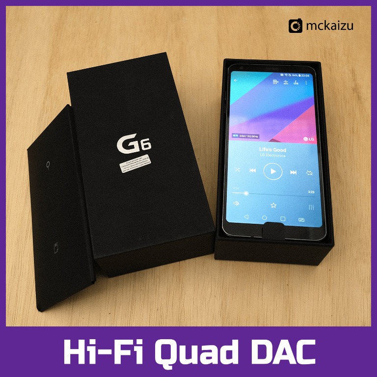 LG G6 64GB Snapdragon, HiFi QUAD DAC Audio Player (LG G6) Dual Hybrid