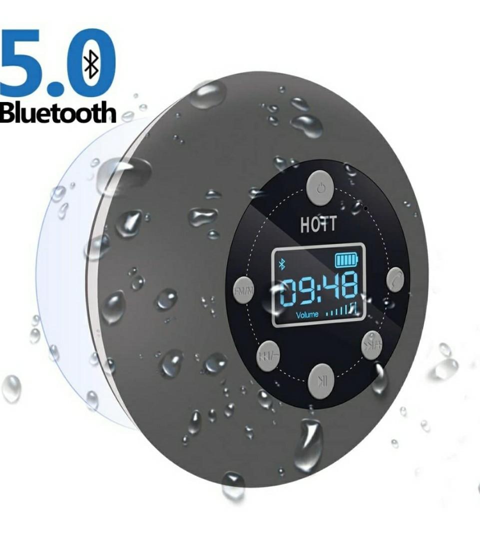 HOTT HS07 Shower Radio Bluetooth Speaker 5.0, Audio, Soundbars