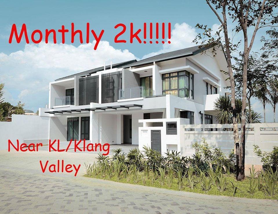 Last Call Raya Promosi 2 Storey Freehold Landed Monthly Installment 2k Only Near Selangor Kl City Property For Sale On Carousell