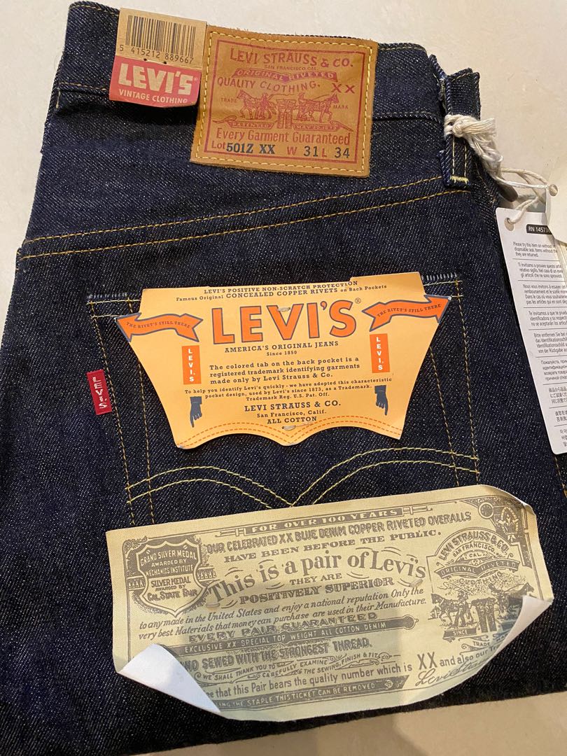 Levi s Jeans LVC 1954 31 US made Rigid selvedge NWT Men s