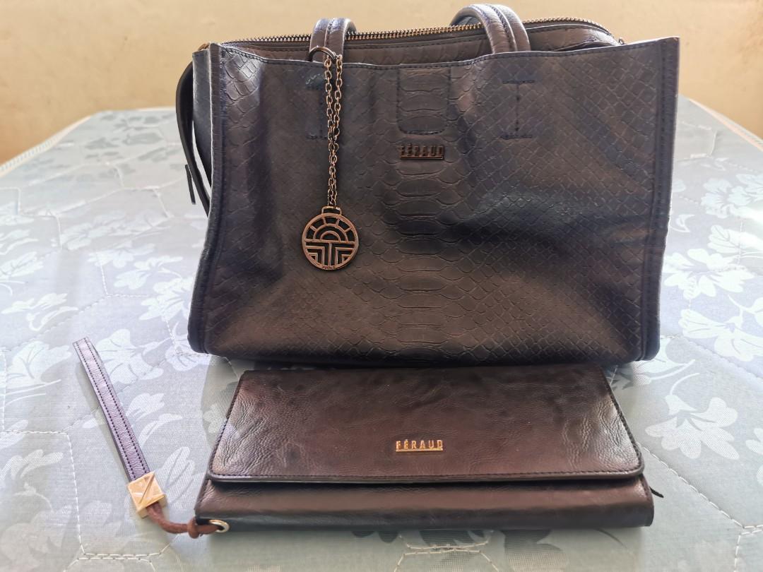 Rezeki Louis Feraud Hand Bag and Wallet, Women's Fashion, Bags
