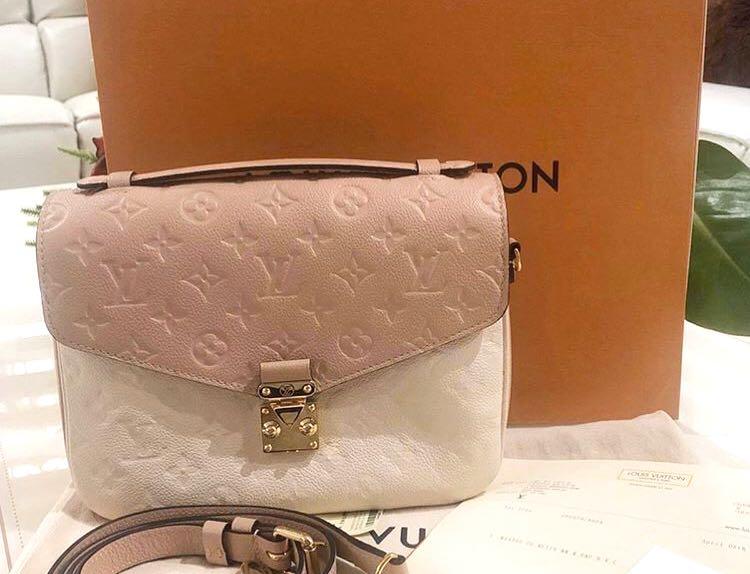 Louis Vuitton Pochette Metis Beige Rose Creme Empriente Bag, Luxury, Bags &  Wallets on Carousell