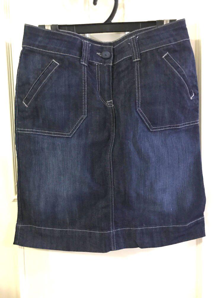 marks and spencer ladies denim skirts