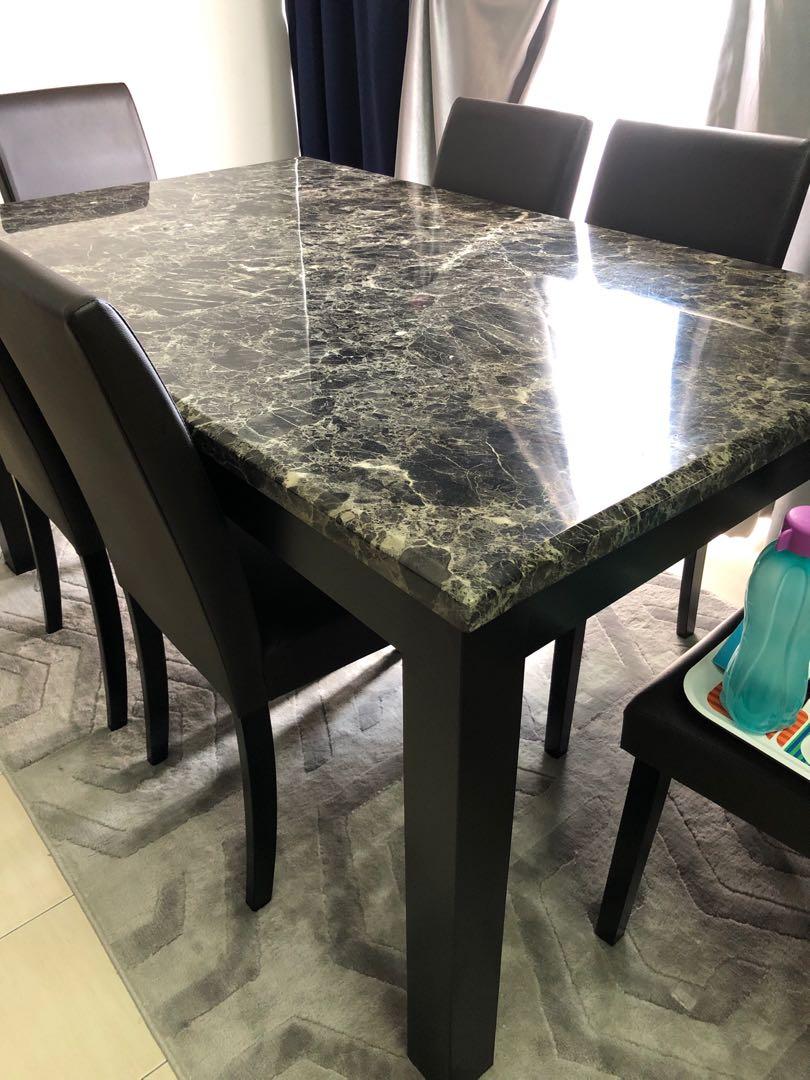 Meja Makan 6 Seater Home Furniture Furniture On Carousell