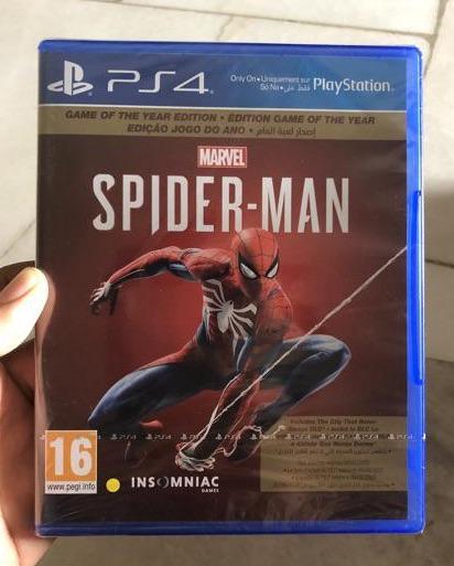 New And Sealed Ps4 Game Spiderman Spider Man Goty Game Of The Year Edition R2 English Video Gaming Video Games On Carousell