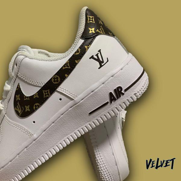 A Nike Air Force 1 Custom With Some Louis Vuitton Heritage •