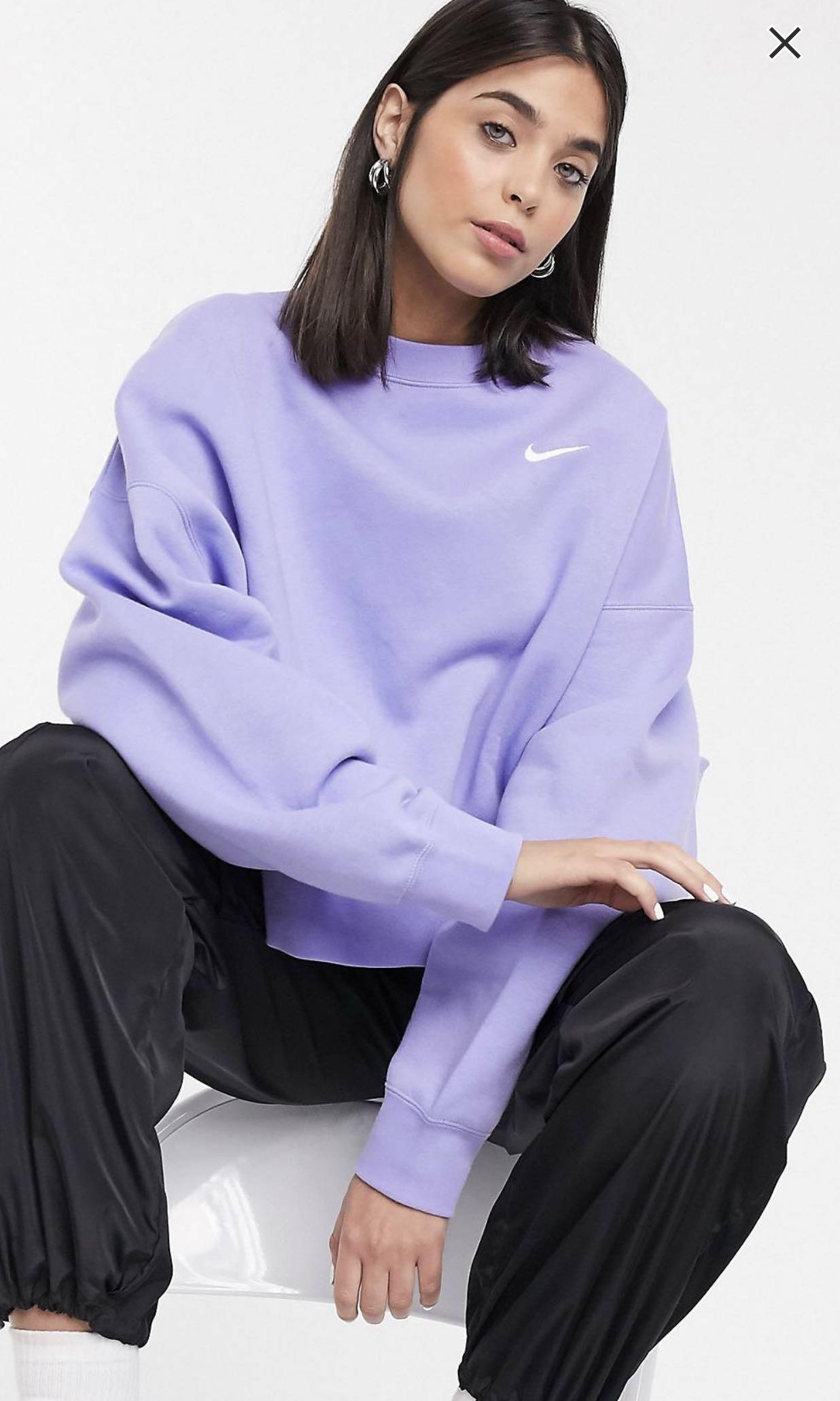 womens purple nike sweatshirt