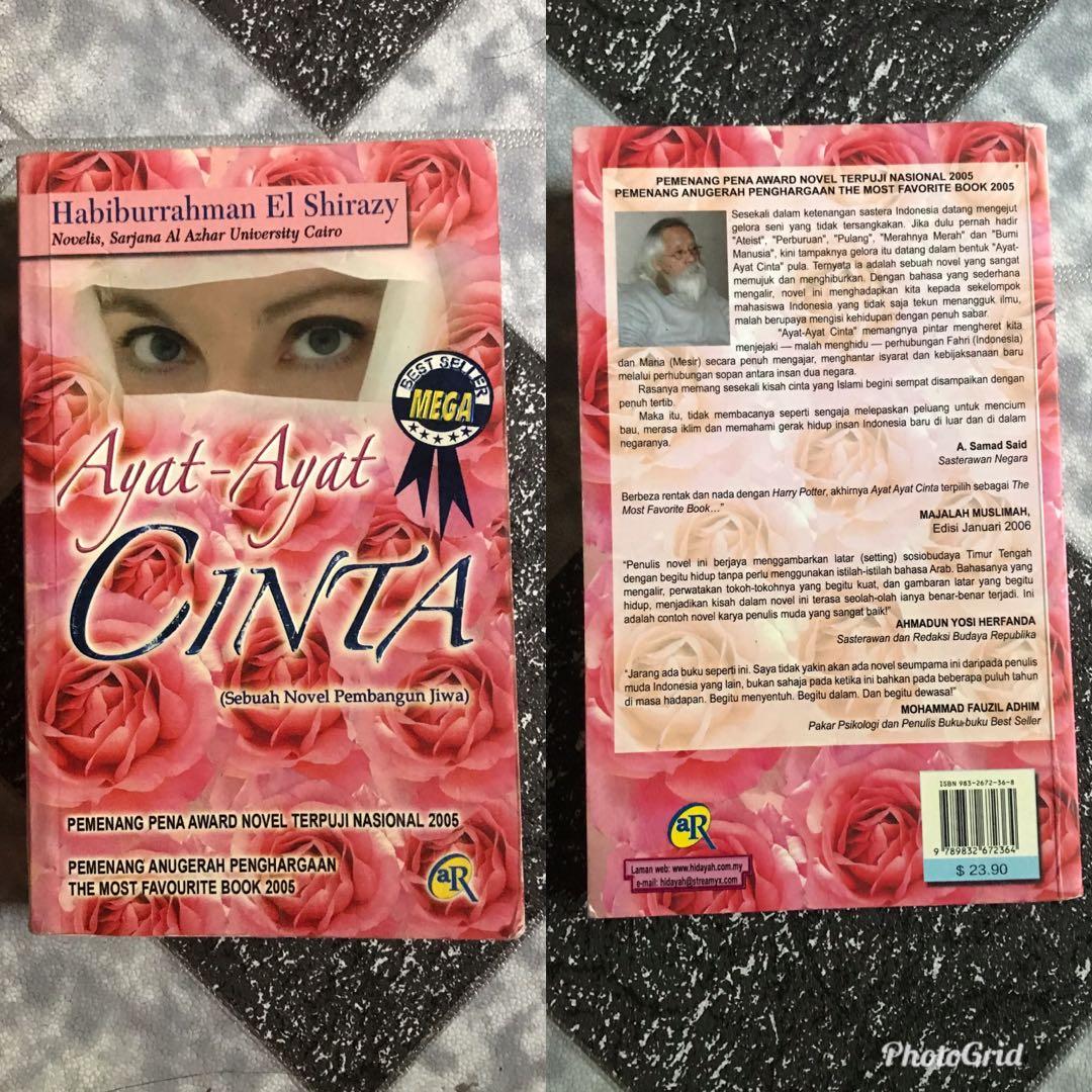 Novel Ayat Ayat Cinta Dll Books Stationery Books On Carousell