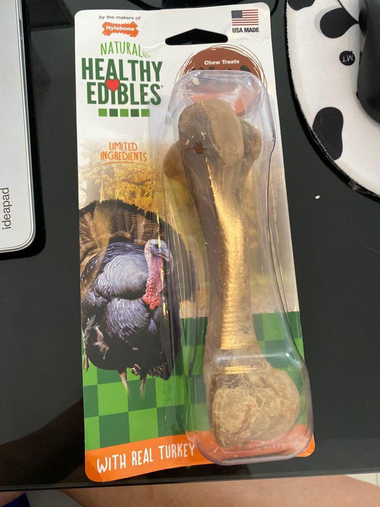 Nylabone Healthy Edibles Wild Chew Treats Dog Chews Turkey Large Pet Supplies For Dogs Dog Accessories On Carousell