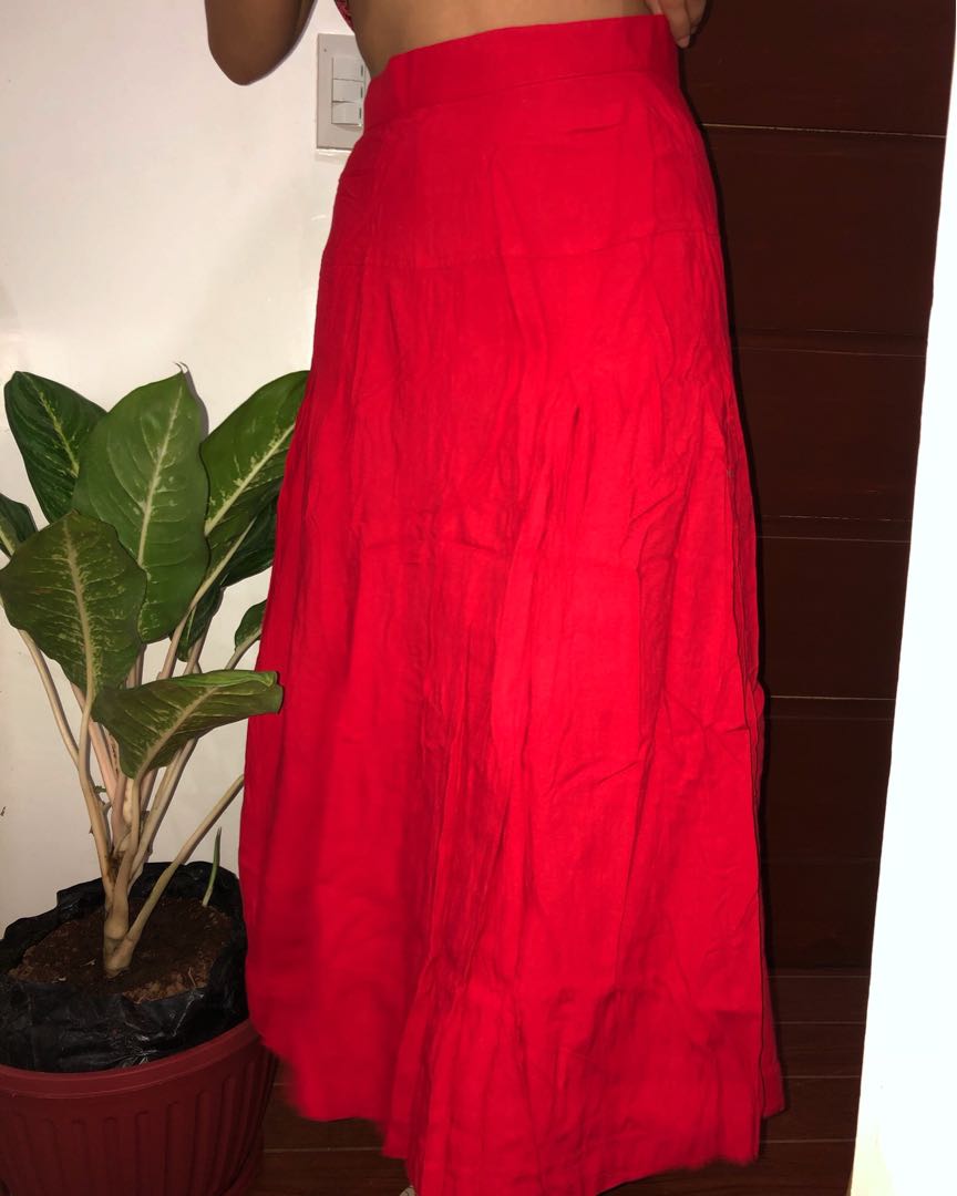 long skirt red