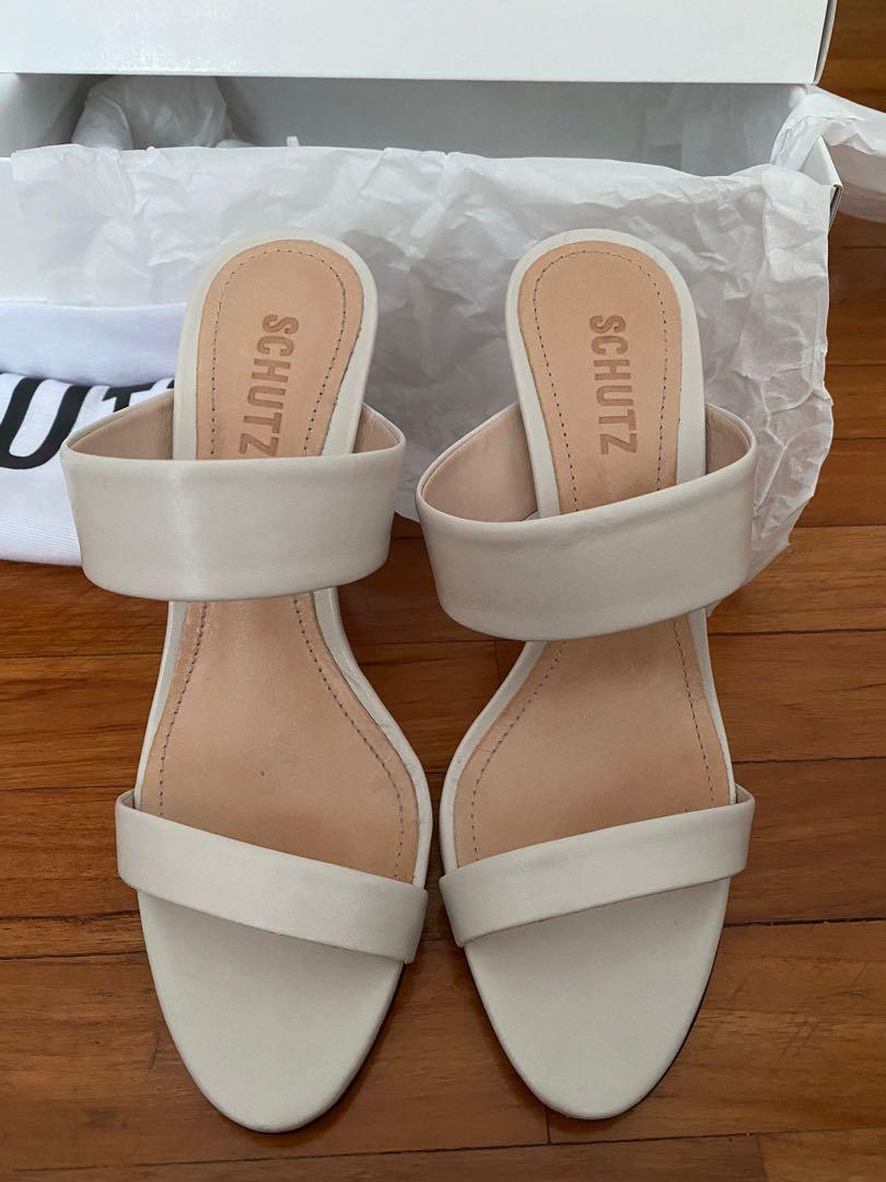 Schutz leia double strap slides sale