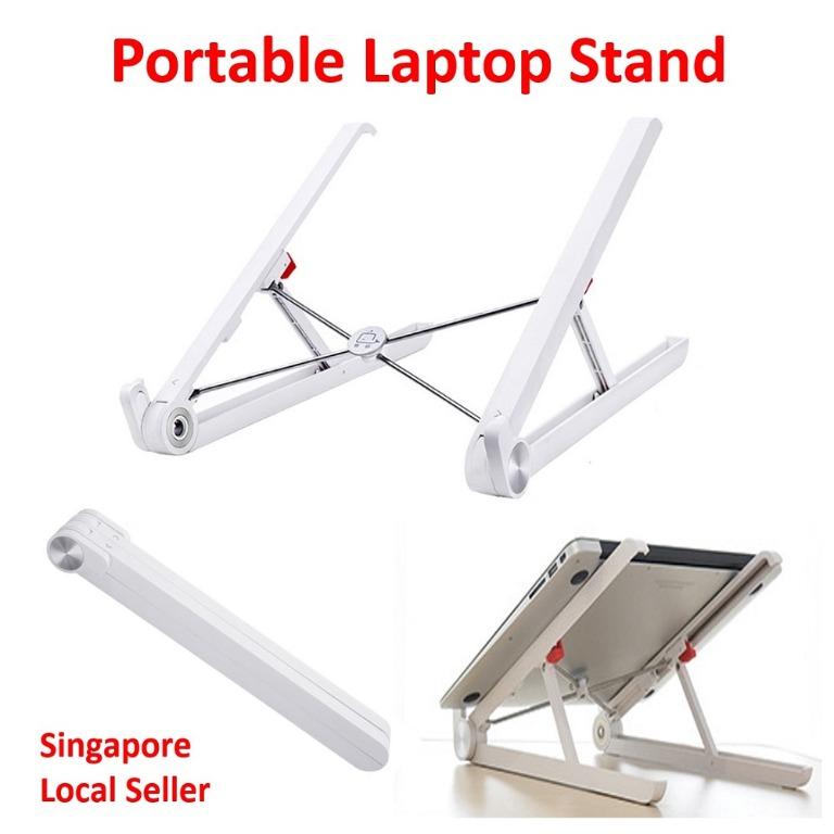 Sg Seller Portable Laptop Stand Compact Foldable Light