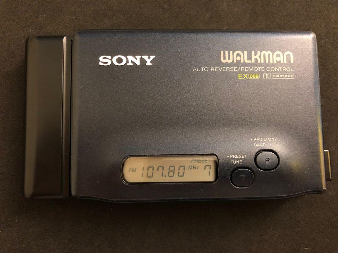 Sony Walkman WM-FX85 罕有藍色多配件懷舊隨身聽錄音機卡式機不是