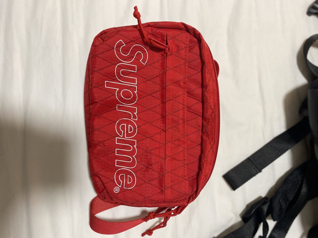 supreme waist bag fw18 red