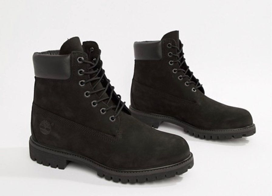 timberland boots in black