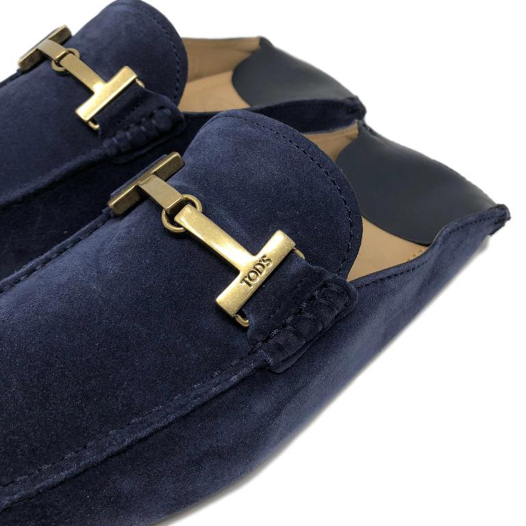 Tod s Loafers Collapsible Heel Backless Navy