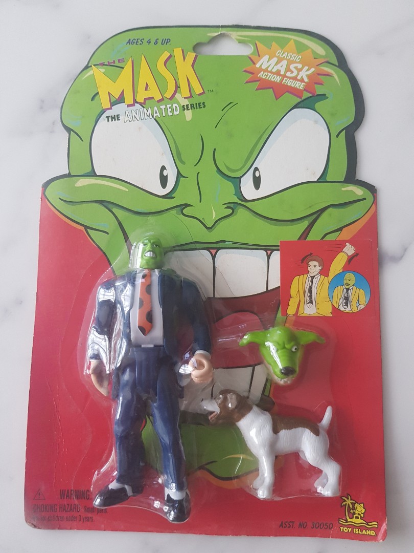 Toy Island The Mask Animated Series Mask with Milo Figure, Hobbies & Toys,  Toys & Games on Carousell