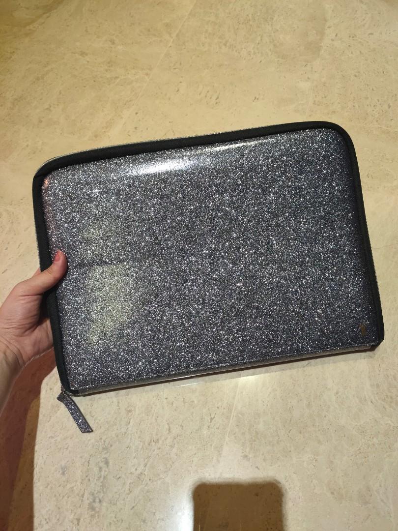 Glitter laptop bag top