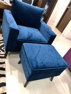 Velvet Sofa W Storage Ottoman Home Furniture Furniture