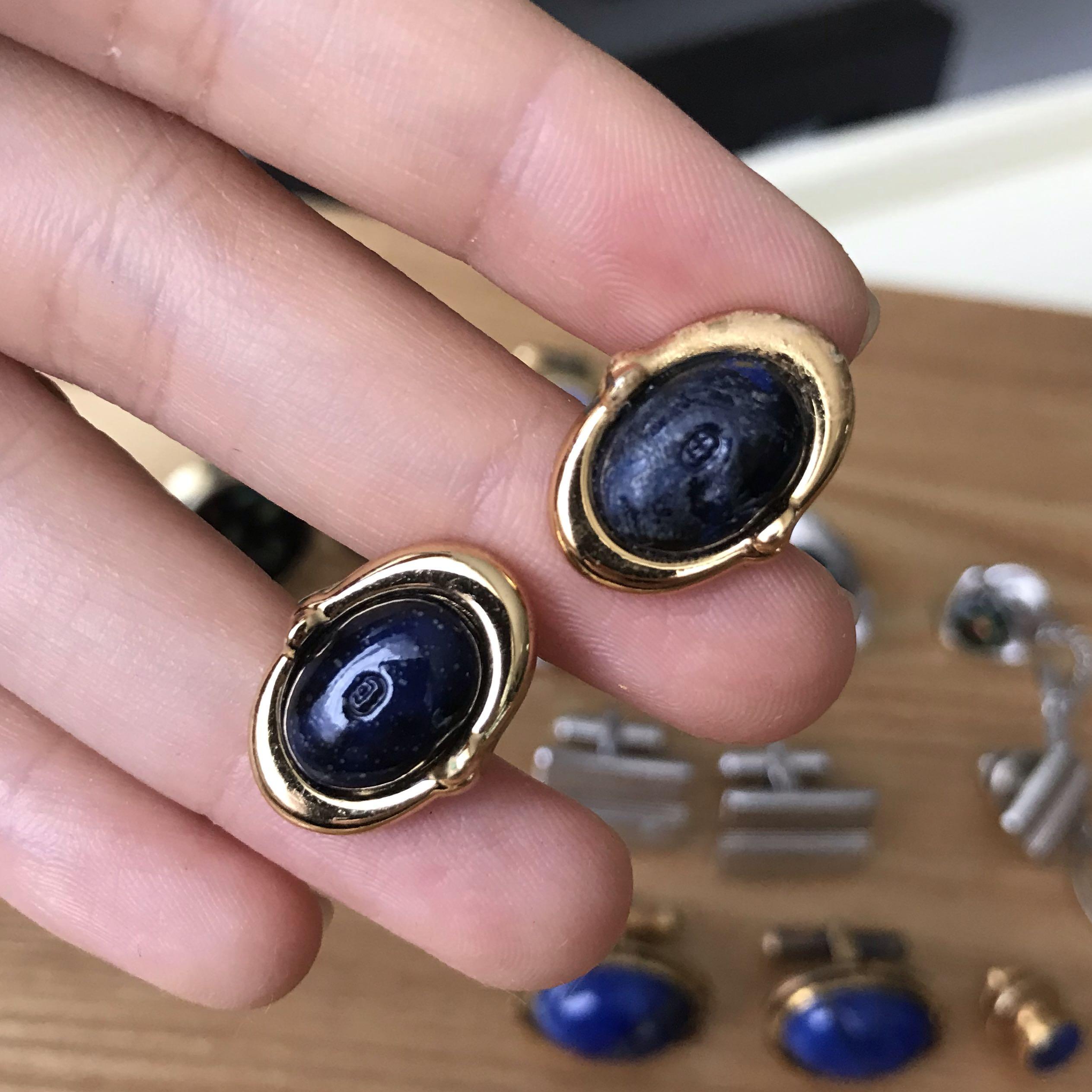 Vintage Gucci Gold Cufflinks Men s Fashion Watches Accessories