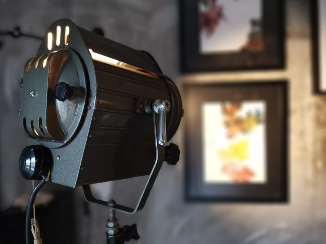 Vintage studio light with projection, Photography, Photography