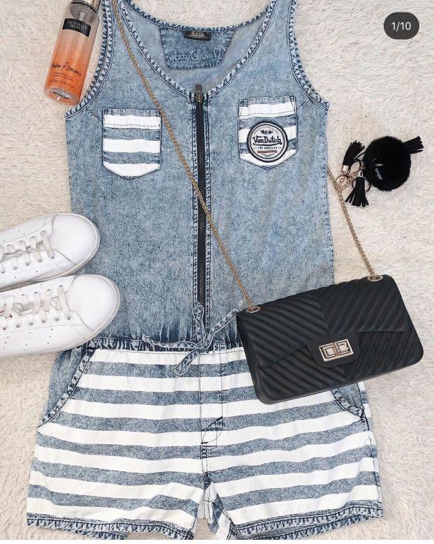 von dutch denim jumpsuit